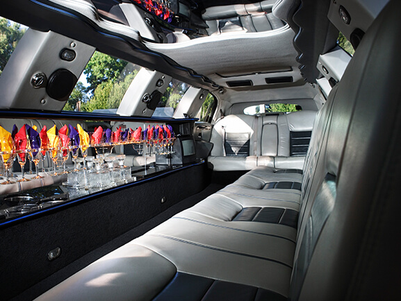 Young Women in Limo